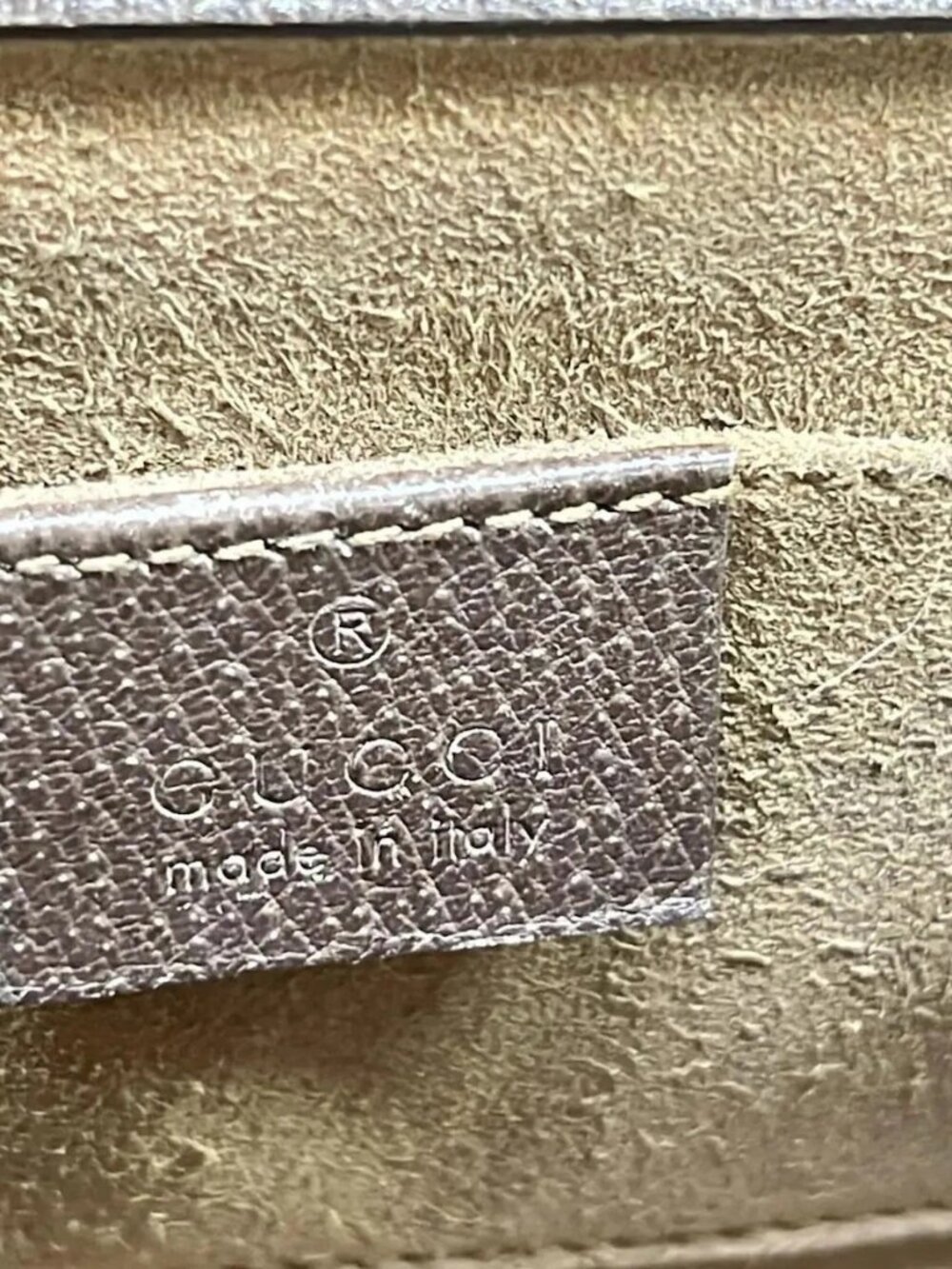 GUCCI Padlock Small,Guccitian 409487 Beige Dark Brown Multi PVC Leather - - Picture 13 of 15